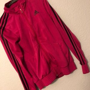 Hot pink Adidas jacket